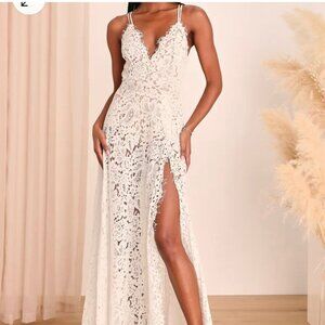 Lulus wedding dress Ivory Nude